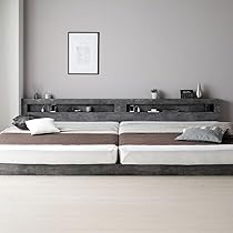 Amazon.co.jp: RASIK ベッド クイーン160(セミシングル+セミシングル